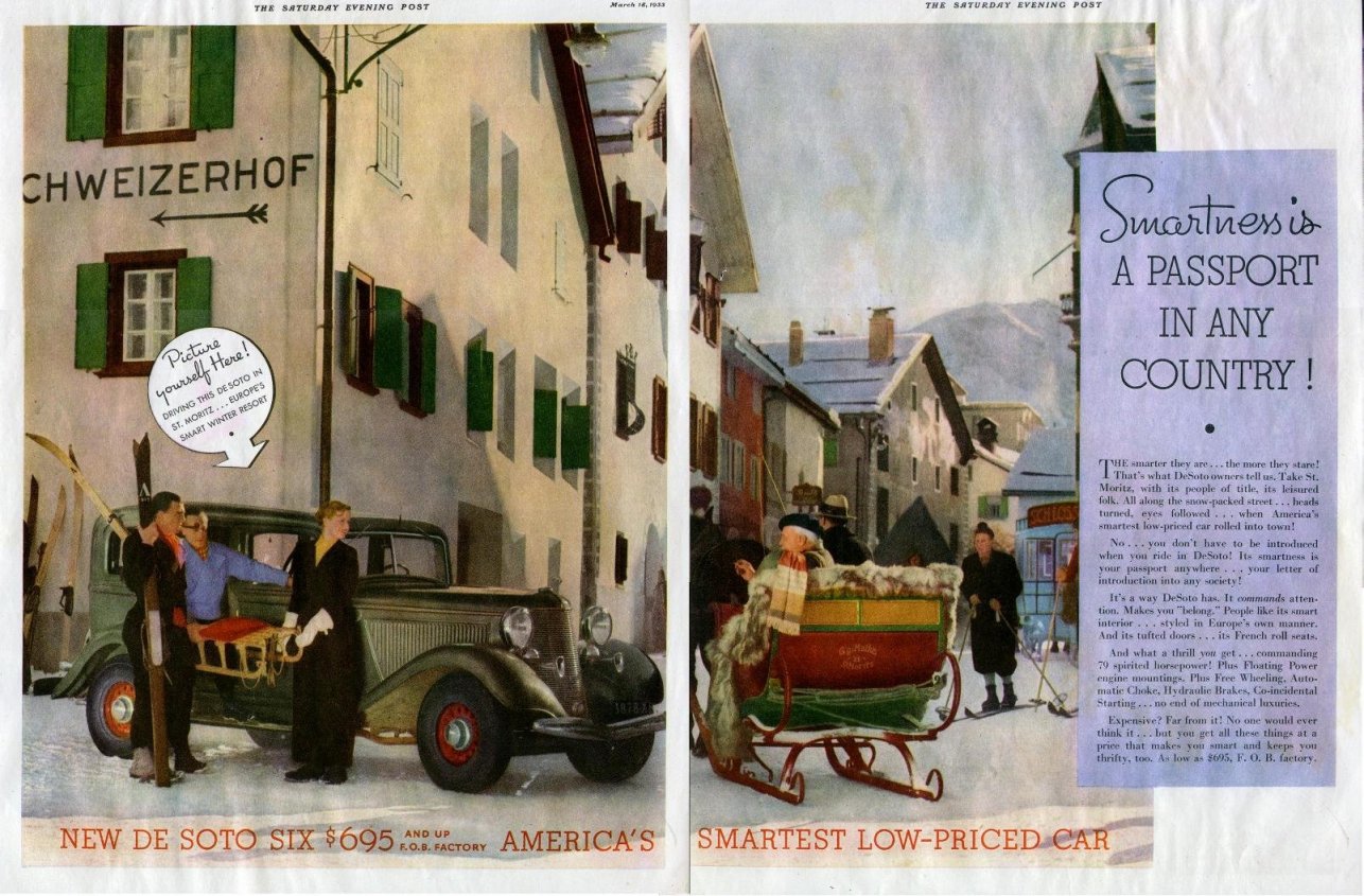 1933 DeSoto Auto Advertising